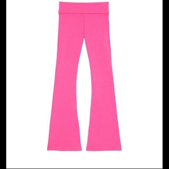 COPY - Y2K Victoria’s Secret PINK VS Bling Cotton Foldover Flare Leggings - Picture 3 of 4